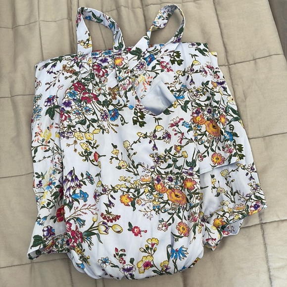 Floral midi dress, asymmetrical. - Picture 8 of 8